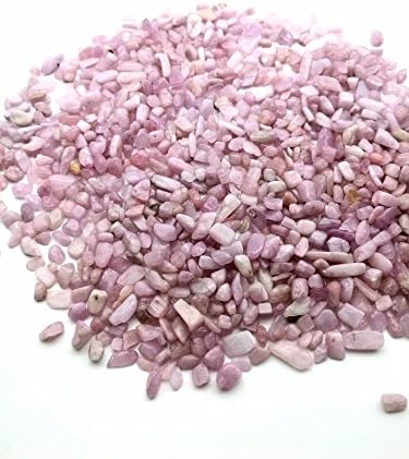 Hengshang Morganite Tumbled Stones Small Chips Healing Gem Reiki Wicca Crystal Stones Pieces -To Home Decoration