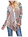 AuntTaylor Ladies Solid Drape Loose Bohemian Poncho Cover Up Tops Khaki 2XL