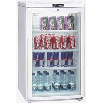 Blizzard Bc105 Fridge Glass Door Display Under Counter White