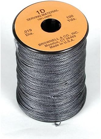 Brownell 1D Serving Braided String, 0.019-Inch/100-Yard, Black
