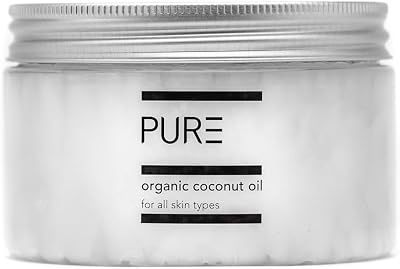 PURE Spa Skincare Organic Coconut Oil 250g Pure Raw Cold Pressed Skin Hair