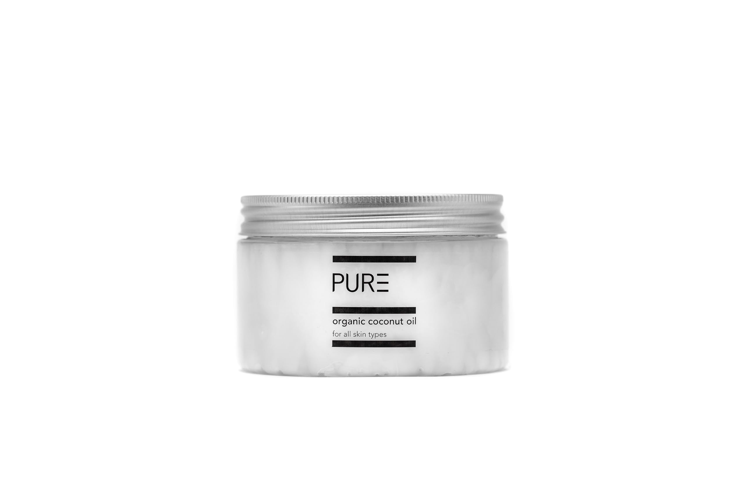 Organic Coconut Oil by PURE Spa Skincare - 100% Pure, Raw & Cold Pressed - For Skin, Hair and Scalp Treatment - 250g - Hydrates Sensitive and Dry Skin - Ultimate Hair Repair - Natural & Vegan