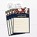 Hadley Designs 50 Floral Wedding Advice Cards For Bride and Groom, Guest Book Alternative, Advice and Wishes For The Mr. and Mrs., Bridal Shower Cards, Wedding Card Boxes Reception