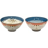 JapanBargain, Set of 2 Japanese Porcelain Bowls with Lucky Cat Pattern, Small Rice Soup Salad Dessert Side Dish Bowl, Microwave Dishwasher Safe, Gift for Cat Lovers, 4.5-Inch, Pink, Made in Japan