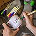 Premium Fine Tip Paint Pens - Ceramic, Fabric, Glass, Metal, Wood, and Leather (Nearly Any Surface), Set of 12 Vibrant Water Based Fine Point Acrylic Markers, No Bleed Guarantee
