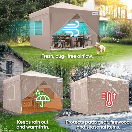 Quictent 10x10 Pop Up Canopy Review: Privacy Shelter with 4 Sidewalls & Mesh Windows image 20