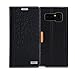 Note 8 Case, Galaxy Note 8 Case, WWW [Crocodile Pattern] Premium PU Leather Wallet Case Flip Phone Case Cover with Card Slots for Samsung Galaxy Note 8 Black