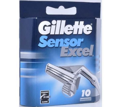 gillette sensor excel 050-080-0002 Klingen Zubehör, 10 Stück