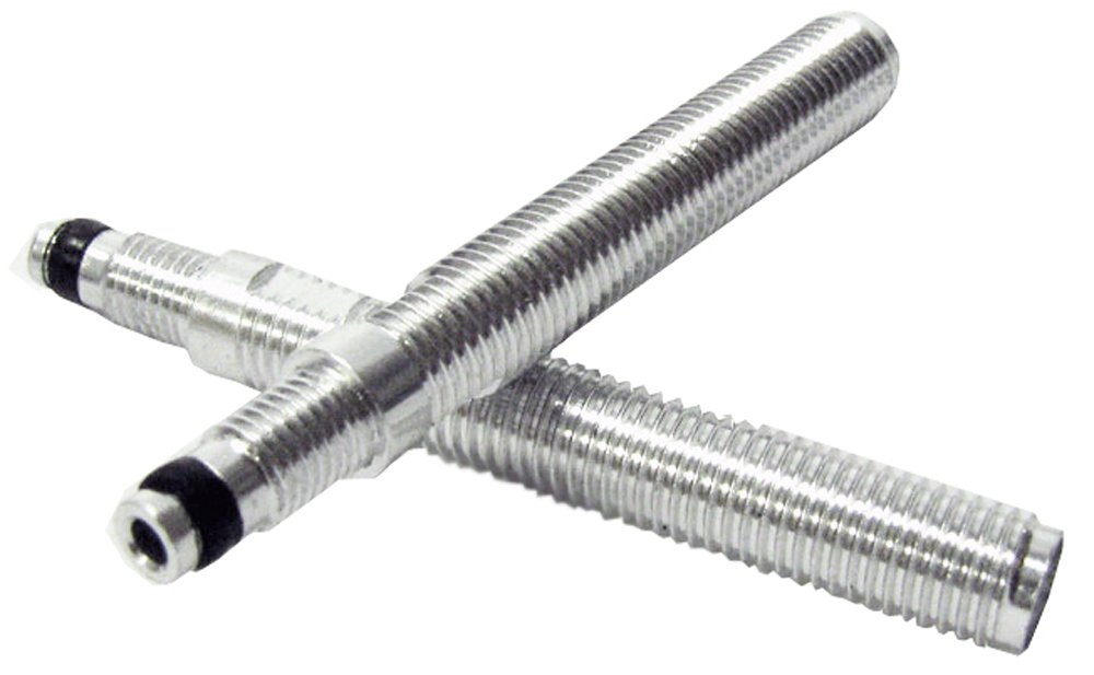 Stan's NoTubes - Threaded Alloy 40mm Valve Extenders Pair Silver