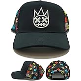 Cult of Individuality New Primary Clean Logo Pattern All Over Mesh Trucker Black White Era Snapback Hat