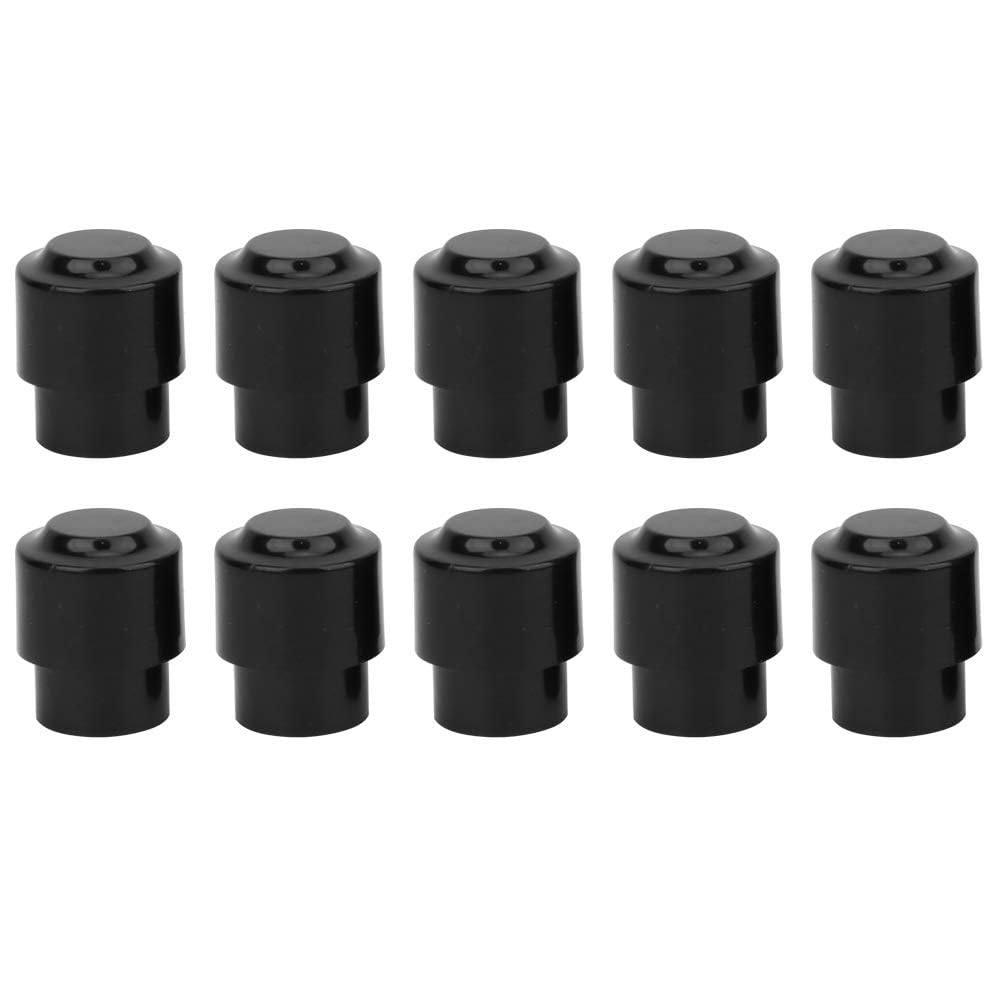 Bnineteenteam 10PCS Electric Guitar Toggle Switch Tip Cap Knob for Telecaster (Black, OFF-NONE-ON, Screw, Metal)