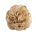 Scrunchy Updo Wavy Straight Hair Bun Clip Messy Donut Chignons Synthetic Hairpiece Hair Extension (dark blonde & ash blonde)thumb 1