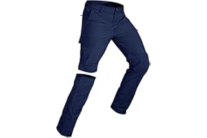 Wespornow Men's-Convertible-Hiking-Pants Quick Dry Lightweight Zip Off Breathable Cargo Pants for Outdoor, Fishing, Safari