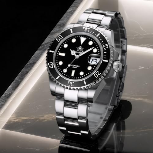 ADDIESDIVE 41 MM Dive Watch Automatic Watches for Men Sapphire Glass 200 M Waterproof BGW9 Luminous Analog Multicolor