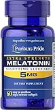 Puritan's Pride Extra Strength Melatonin 5 mg-60 Softgels