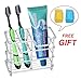 VOCOO Toothbrush Holder Stainless Steel Toothbrush and Toothpaste Holder /Bathroom Toothbrush Storage(Silver)