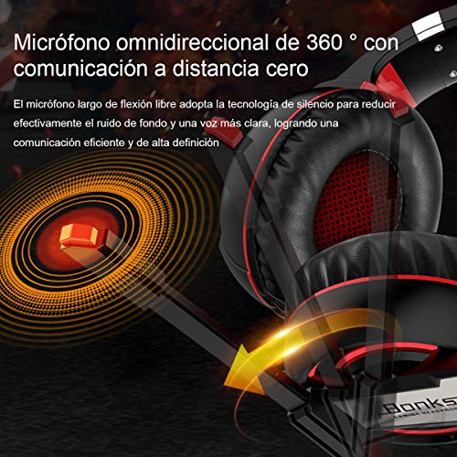 SEASKY Auriculares para Juegos, Audífonos Gamer con Micrófono con  Aislamiento de Ruido, Gaming Auriculares Estéreo 3.5mm… -  Productosmasvendidosamz.com.mx