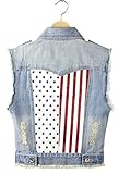 Eternal Women Winter Spring Cotton Sleeveless Jeans Denim Vest Jacket Outerwear Clothes