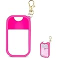 VANEST Silicone Case Compatible with Touchland Hand Sanitizer Spray, Protective Case with Keychain for Power Mist and Glow Mist 1 fl oz, Hand Sanitizer Spray Accessory (Hot Pink, 1 Pack)