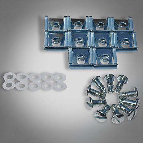 10 x DZ3 RICAMBI White Quick Lock Buckle Fasteners DZUS Head Screw Lock New