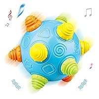 QHTOY DHSM Baby Music Shake Dancing Ball Toy Free Jumping Bouncing Vibrating Ball for Toddler Sensory Developmental Toy