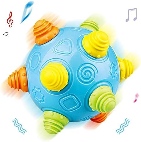 QHTOY DHSM Baby Music Shake Dancing Ball Toy Free Jumping Bouncing Vibrating Ball for Toddler Sensory Developmental Toy