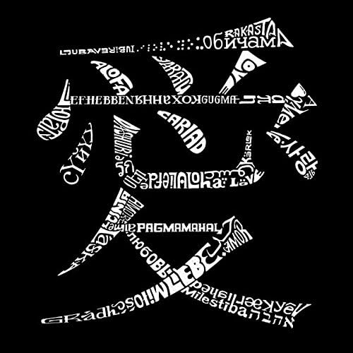 Bruce McGaw GraphicsLove in 44 Languages (Chinese Symbol) by L. A. Pop Art - Art Print Poster, Paper Size 12" x 12" Image Size 12" x 12"(1580)