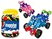 BUILD A BRAIN Imagination Flakes 500 Piece Interlocking Plastic Disc Set with Wheels Kit: Alternative Building Toys to Blocks Set; Kids Snowflake STEM Toys; Boys and Girls Educational, Connecting Toys