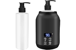 Massage Oil Warmer,Lotion Bottle Warmer Dispenser Heated,Smart Touch Key Electric Warm Lotion Dispenser,Lube Gel Cream Warmer
