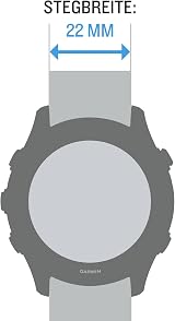 Garmin UltraFit Watch Straps 22mm Nylon Black Lightweight Original Accessory view 3