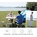 REDCAMP Aluminum Folding Table 4 Foot, Portable and Adjustable White
