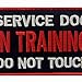 Service Dog in Training Do Not Touch Vests/Harnesses Emblem Embroidered Fastener Hook & Loop Patch