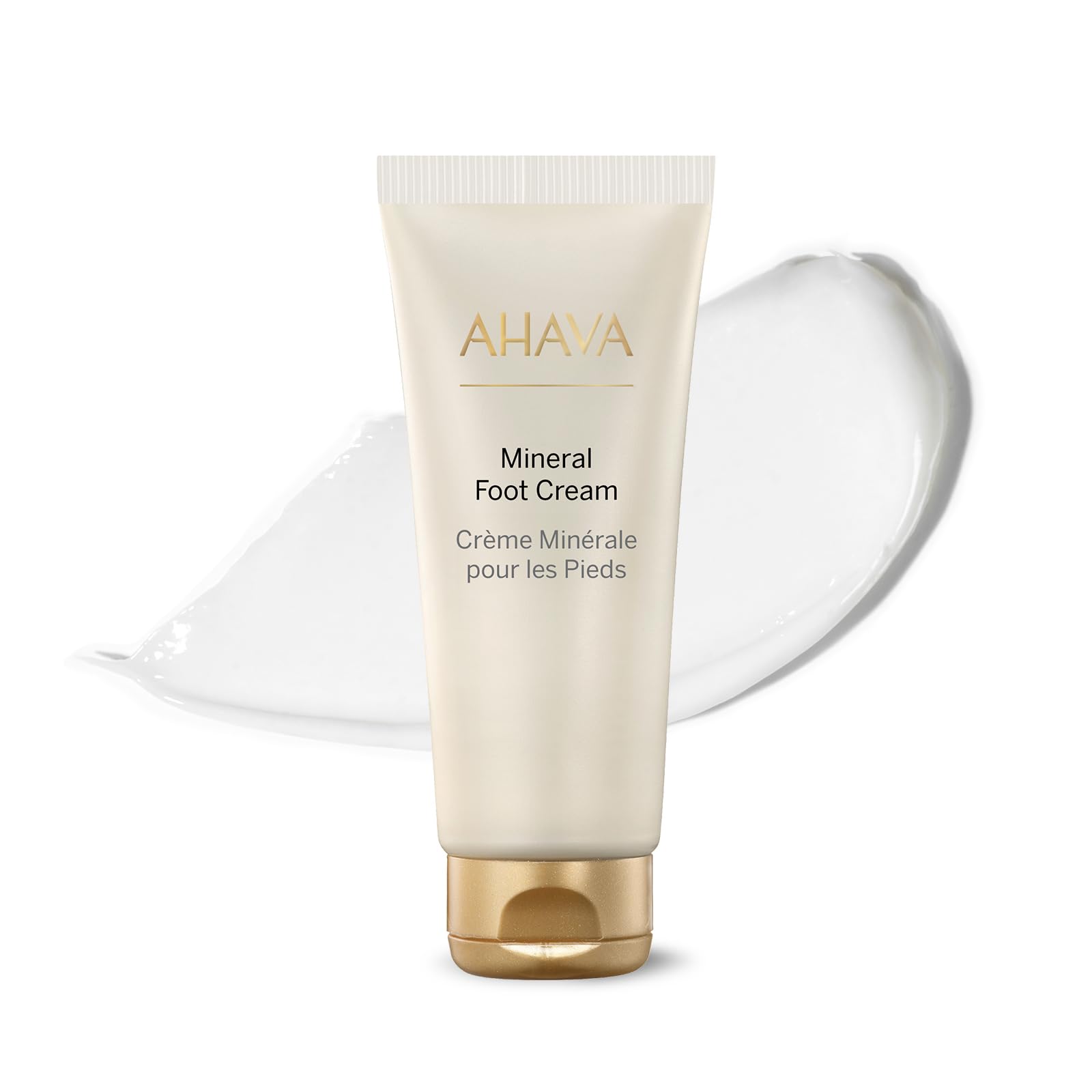 AHAVA Dead Sea Water Mineral Foot Cream - Nourishes & Hydrates Dry Soles, Prevents Cracks & Irritations, with Witch Hazel Leaf, Osmoter blend, Jojoba, Avocado, Sweet Almond & Wheat Germ Oil, 3.4 fl.oz