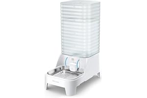 NITYERS Automatic Dog Water Bowl Dispenser with Patented Faucet - 8L Large Gravity Cat Water Dispenser with Filter & Adjustable Base, Wide Mouth for Easy Clean, BPA-Free, Stainless Steel Pet Waterer for Pets
