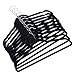 Zeal Home Multi-Purpose Ultra Slim Non-Slip Velvet Hanger Set of 50 Black