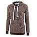 Vetemin Women Casual Basic Cotton/Poly Vintage Soft Long Sleeve Hoodies Sweater