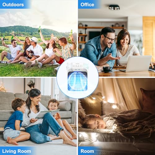 Portable Air Conditioners, 4 in 1 1200ML Personal Air Conditioner, Evaporative Air Cooler Fan with Remote, 7 RGB Light Modes, 3 Speeds & 2-8H Timer for Bedroom,Car,Nightstand, Office, Dorm, RV
