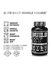 Build-XT Muscle Builder – Suplemento diario de construcción muscular para crecimiento...