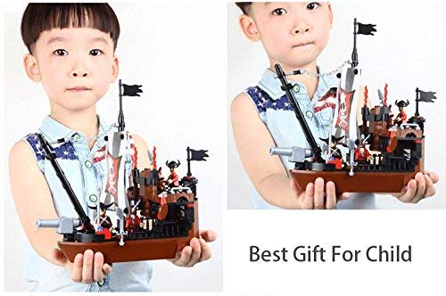 COGO Piratenschiff Bausteine Piratenschiff Spielzeug Bauspielzeug für Piraten Geschenk für Jungen und Mädchen… – Bild 4