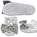 iFANS Girls Princess Mary Jane Cloth Bow Jelly Shoes Flats(Toddler Little Kids)