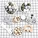 HAO JIE Baby Silicone Beads Wooden Teething Toys Toddler Teether Food Grade Elephant Pendant Wooden Rings DIY Necklace Teething Kit Boy Gifts