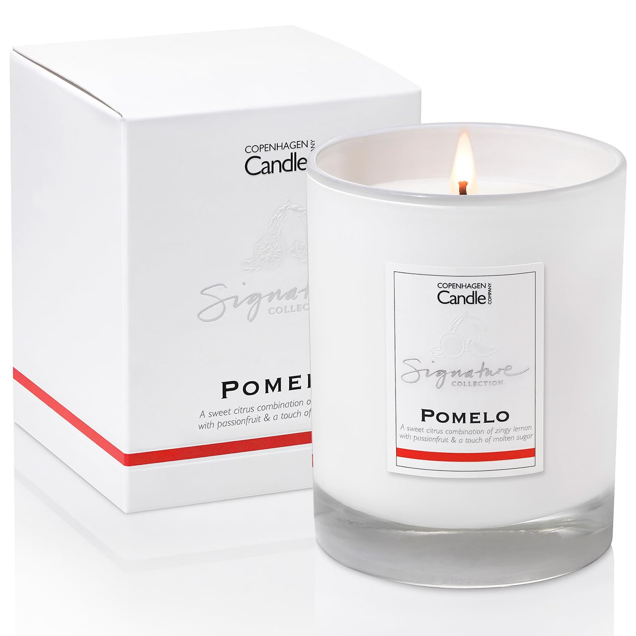 Luxury Scented Candles Gifts for Women | Natural Wax Blend | 45 Hours Burn time | Hotel Collection | The Copenhagen Company - Pomelo (7oz)