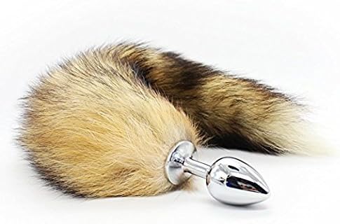 Massaging Wand Plug Anale Cosplay Toy Super Long Fox Tail Back Court Metal Fox Tail Plug