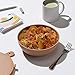 W&P Porter Plastic Bowl Lunch Container w/ Protective Non-slip Exterior, Tan 1 Liter | Lid & Snap-tight Silicone Strap | Food Storage, Bento Box, Meal Prep | BPA-Free Plastic