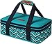 Arctic Zone Expandable Thermal Insulated Food Carrier, Large, Teal, Fabric
