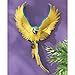 Design Toscano Flapping Macaw Bird Tropical Decor Wall Sculpture, 16 Inch, Polyresin, Full Color