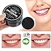 Real Vibes Activated Charcoal Teeth Whitening Powder Kit with 2 Bamboo Toothbrushes