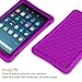 Fintie Silicone Case for Amazon All-New Fire HD 8 - [Honey Comb Series] Light Weight [Anti Slip] Shock Proof Silicone Protective Cover [Kids Friendly] for Fire HD 8 Tablet (2016 6th Gen), Purple