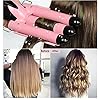 Hair-WaverHair-crimpersTongs-with-Heat-Resistant-Glove3-Barrels-Hair-Curling-26mm-Iron-Wand-for-Long-Hair-Hot-Pressing-Styling-Tool-for-Woman-Crimp-Hair-with-2-Temperature-Mode-Control-Pink Hair Waver,Hair crimpers/Tongs with Heat-Resistant Glove,3 Barrels Hair Curling 26mm Iron Wand for Long Hair, Hot…