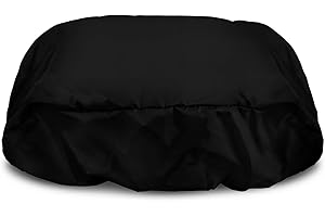 Knextrepoy Black Print Universal Winch Cover with Elastic Band Fits Most Electric Winches from 8500 to 17500 Lbs